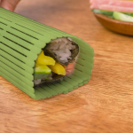 Suur roheline plastikust sushit&ouml;&ouml;riist Kimbap sushirull ise onigiri riisilabad T&ouml;&ouml;riistad Bambusest sushimatt Sushi t&ouml;&ouml;pink Koduk&ouml;&ouml;k 1Pcs