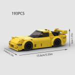 MOC F1 Linna Kiiruse Spordi Meistri V&otilde;idus&otilde;iduauto Ehitusklotsid Tellis R34 RX-7 S&otilde;iduk Superauto Kiire ja Vihane MK4 Supra Laste M&auml;nguasjad