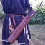 Unisex PU-nahast Vintage Kaasaskantav Vibu- ja Nooltekott Keskaegne Fantaasia K&uuml;tt R&auml;ndur Vibu- ja Nooltekott Vintaažne Kabuur Cosplay Tarvikud Vibulaskmise Tarvikud Adult size must