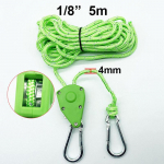 Peegeldav 2/4/5M 4Mm telgitrossi kinnitus, fikseeritud pandlaga rihmaratta pinguti p&otilde;rkriputajad varikatuse tuulek&ouml;is, siduda reguleerimine 5m