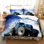 Traktori Voodipesukomplekt 3D-tr&uuml;kk P&otilde;llumajandust&ouml;&ouml;riist K&auml;rry Kodu Dekoratsioon Padjap&uuml;&uuml;r Tekikott Armas Kingitus Perele ja S&otilde;pradele 140x210cm