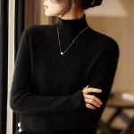 Naiste ka&scaron;miirkampsun Qinghe ka&scaron;miir 30% ka&scaron;miir 70% vill s&uuml;gis-talvine pullover soe ja moekas XXL kameeroosa v&auml;rv