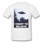 Retro-teleri T-s&auml;rk The X Files I Want To Believe T-s&auml;rk Harajuku gooti t&auml;navar&otilde;ivad, Unisex vabaaja t-s&auml;rk Camisetas 4XL
