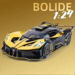 1:24 Bugatti Bolide Sulamist Sportauto Mudel Valatud Metallist M&auml;nguasi V&otilde;idus&otilde;idukid Heli Ja Valgusega M&auml;nguasjade Kollektsioon Kingitus Lastele no box sinine