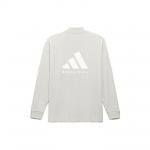 Adidas Originals Trefoil Chapter 02 Korvpalli T-s&auml;rk Vintage Logoga ja Pikkade Varrukatega Unisex Top Alum-Earth-Brown IJ5555 S