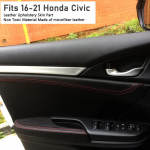 Sobib 2016-2021 Honda Civic, k&uuml;mnenda p&otilde;lvkonna nahast uksepaneeli k&auml;etoele. 4 Door Panels