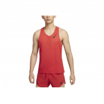 Nike Aeroswift Dri-FIT ADV Logo Quick-Dry jooksus&auml;rk meestele, varrukateta, helepunane, tumepunane, must FN4232-696 2XL