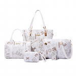 Suure mahutavusega uus retro ema ja lapse kott mitmeosaline komplekt naiste kott &uuml;he &otilde;la crossbody k&auml;ekott kott tumepruun v&auml;rv