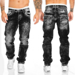 RogueWave Meeste teksap&uuml;ksid &Uuml;hev&auml;rvilised Taskutega Veniv Denim Sirged P&uuml;ksid Vabaaja P&uuml;ksid Igap&auml;evane Streetwear Meeste Riided S