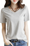 Neiman Short Sleeve Cut and Sew ja T&auml;iuslik ja Aastaringselt Lihtne Liikuda Hall Suurus V-kaelusega T-s&auml;rk, &Uuml;hev&auml;rviline, Lihtne, Top, T&auml;iskasvanu, Stiilne, Armas, Armas,