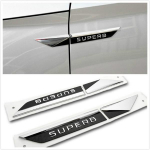 Skoda Superb 2017 2020 jaoks Auto Originaal K&uuml;lgtiiva Poritiiva Embleem M&auml;rk Ukse S&otilde;iduki Logo Kaunistus Kleebis Trimmis Auto Stiil Kleebis