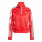Adidas Originals Sporty & Richi koost&ouml;&ouml; SS24 Br&auml;ndilogo T&auml;hemuster Triibuline Pulloverjakk Naiste Jakk Punane JD3766 XS