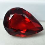 8,50 ct naturaalne rubiinpunane pirnikujuline SERTIFITSEERITUD lahtine v&auml;&auml;riskivi 15.4 mm punane