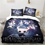 Uus Hollow Knight Mood 3D Digitaaltr&uuml;kiga Voodipesukomplekt Tekikate Tekk Voodi &Uuml;hekohaline Twin T&auml;iskasvanu Full Queen Noorte T&uuml;drukute Poiste Kingitus 70x133cm 2pcs