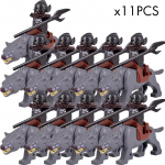 MOC Keskaja lotr Figuurid Ork S&otilde;durid R&ouml;&ouml;vel Vargr Hunt Elevant Ratsu R&uuml;&uuml;tlid Ehitusklotsid Klotsid M&auml;nguasjad lastele kingitused