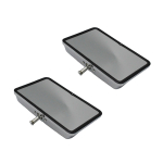2x Vasak & Parem Esimese Ukse Tahavaatepeegli Asendus Juhi & Kaass&otilde;itja Tahavaatepeegel Land Cruiser 70 75 78 UTE jaoks gray