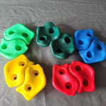 10 tk Laste Plastikust Ronimisseina Hoidikud M&auml;ngud Puidust Ronimiskivid Komplekt Siseruumides V&auml;ljas M&auml;nguv&auml;ljak DIY Kivironimissein