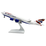 1/250 M&otilde;&otilde;tkava M&auml;ngulennukid B747 British Airline Vaiklennuki Mudel 30cm Valatud Lennuk Rattaga Lennuki Mudel Kogutav