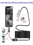 3,9 mm &uuml;lipeen HD-endoskoobi kaameraproov mobiilseks ja t&ouml;&ouml;stuslikuks kasutamiseks Flexible hard wire 3.5m - near focus 720p