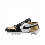 Air Jordan 1 Low TD Cleat Gold Toe Meeste Tossud Metallik-Kuldne Must Valge FJ6245-701 44