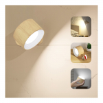 Feallive seinavalgustid, LED kaudne valgustus, puidus&uuml;&uuml;, silmas&otilde;bralik seinavalgusti, 3-astmeline h&auml;mardamine ja v&auml;rvireguleerimine, paigaldust ei vaja,