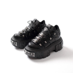 Uued naiste Venemaa tarnimine raskemetalli punk ketsid platvormkingad mehed 37 black