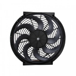 CF003 BK 14 tolli 90W 12V Universaalne Auto &Otilde;huke P&ouml;&ouml;ratav Elektriline Radiaatori Jahutusventilaator Push Pull Montaažikomplektiga
