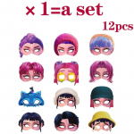 12 tk Kpopi deemonik&uuml;ttide mask S&uuml;nnip&auml;evapeo Cosplay peo Fotograafia rekvisiidid Kaunistused T&uuml;drukud Poisid Halloweeni peo kingitused