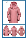 Jack Wolfskin Jie Lu 3-in-1 tormijakk: Fliisvoodriga S&uuml;gis/Talvine V&auml;litingimuste Paaride Jakk Meestele ja Naistele. 2XL