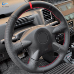 Auto roolikatte nahksisustus Nissan Almera N16 X-Trail T30 Primera jaoks (P12) 2001-2007 Terrano 2 Pathfinder punase ribaga