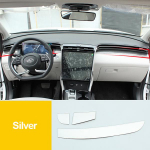 Hyundai Tucson NX4 2022 2023 H&uuml;briid N Line Auto Keskjuhtimise Kaunistusriba Kleebis Roostevabast Terasest Siseviimistlus h&otilde;be