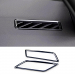 Volkswagen VW Golf 8 MK8 2022 roostevaba auto keskkonsooli &otilde;hukonditsioneeri ventilatsiooni v&auml;ljalaskeava katte trimmid jaoks must