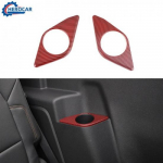 Red Carbon Rear Armrest Water Cup Holder Panel Trim For Ford Bronco 21+2 door