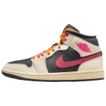 Air Jordan 1 Mid SE Edge Flight Club Naiste tossud Must Kahvatu-Iivo Musliin IB7007-107 39 beige