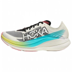 HOKA ONE ONE ROCKET X 2 Libisemisvastased Kulumiskindlad Madalad Vabaaja Jooksukingad Unisex Valgehallid Tossud 1127927-YZC 44