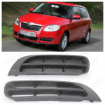1 paar Skoda Fabia MK2 2007 2008 2009 2010 2010 jaoks Auto-stiil Eesmise kaitseraua alumine iluv&otilde;re Udutule Udutule iluv&otilde;re kate