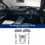 Mazda CX30 -2024 Sisekeskkonsooli k&auml;igukasti paneeli navigatsiooniekraani jaoks TPU kaitsekile Kriimustuskindel Parandav LHD RHD automatic RHD