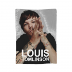 Louis Tomlinsons Laulja Tekk Flanell Prinditud Multifunktsionaalne Super Soe Visketekk Voodipesuks Kontoriks Voodikatted 30x40in
