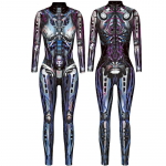 Robot Punk gooti kombinesooni kassi&uuml;likond Seksikas naiste cosplay kost&uuml;&uuml;mid Zentai Halloweeni bodi XL