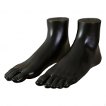Jalad Vasak ja Parem Mannekeen Naise Jalg Naiste Kingad Mudel L&uuml;hikese Sukapaelaga Keti Ankle'i Varba Black
