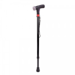 adjustable folding cane smart walking stick with led light Radio and alarm multifunctional Anti-slip T Handle Hiking Poles
