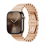 Metallrihm Apple Watch 46mm jaoks Rihm Roostevabast terasest kellarihm Iwatch Series 11 10 Ultra 49mm 42/44/45/40mm &Auml;ri 2028 jaoks 38 40 41mm SE3 40 roosa kuldne v&auml;rv
