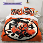 Son Goku mustriga voodipesu, Tekikomplekt Tekikate Padjap&uuml;&uuml;r Kodu S&uuml;nnip&auml;evakingitus (1 * tekikott + 2 * padjap&uuml;&uuml;ri, ilma s&uuml;damikuta) 135x200cm black