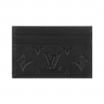 Louis Vuitton Topeltkaardihoidja Must Monogramm Shadow Vasikanahk Meeste Rahakotid M81415 Basic Set (Bag+Dust Bag)