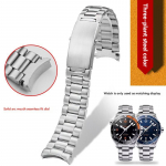 Omega kella rihm Seamaster 600 Ocean Universe 300 roostevabast terasest kella kett kindla kaarduva otsaga k&auml;ev&otilde;ru 18mm 20mm 22mm 18mm