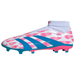 Adidas PREDATOR LEAGUE Slip Resistant Abrasion Resistant Soccer Shoes Men's White Blue Pink IF1465 44