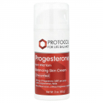 Protocol for Life Balance, Looduslik progesteroon, Liposomaalne nahakreem, L&otilde;hnatu, 3 untsi (85 g)