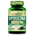 Vlado's Himalayan Organics 100% Spirulina Kapslid 2000mg Roheline Supertoit Energia Immuunsus Detoksikatsioon 120 Taimne