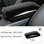 For Mercedes Benz A B GLA CLA W176 X156 C117 W246 carbon fiber car interior armrest panel protection decorative accessories must