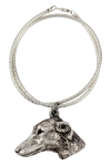 Azawakh, Tuareg Sloughi - Dog necklace, unique jewellery for the dog fan, unique adder pendant by Art-Dog brand h&otilde;be